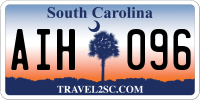 SC license plate AIH096
