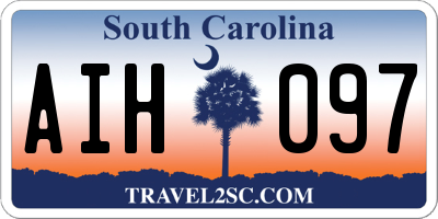 SC license plate AIH097