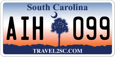 SC license plate AIH099