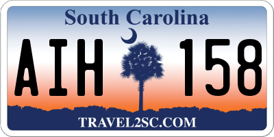 SC license plate AIH158