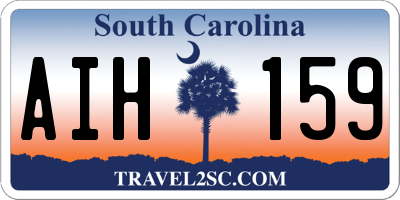 SC license plate AIH159