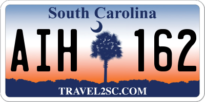 SC license plate AIH162