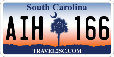SC license plate AIH166