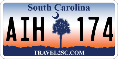 SC license plate AIH174