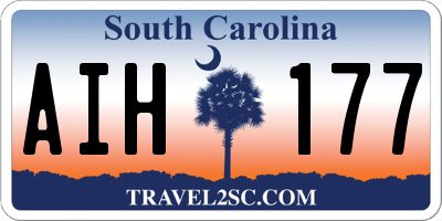 SC license plate AIH177