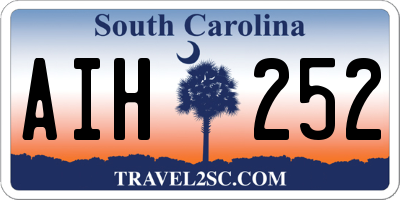 SC license plate AIH252