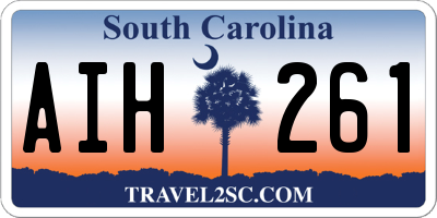 SC license plate AIH261