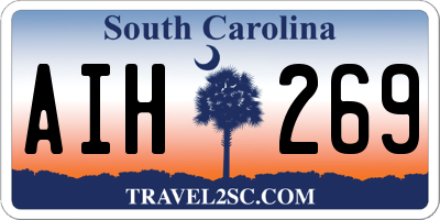 SC license plate AIH269
