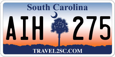 SC license plate AIH275