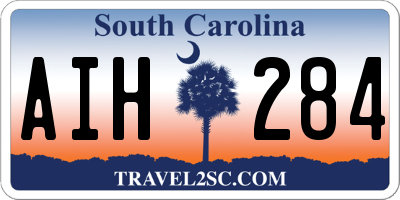 SC license plate AIH284