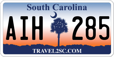 SC license plate AIH285