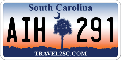 SC license plate AIH291