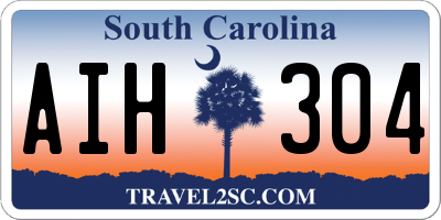 SC license plate AIH304