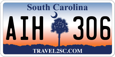 SC license plate AIH306