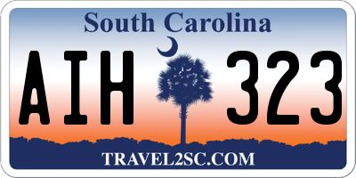 SC license plate AIH323