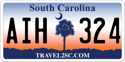 SC license plate AIH324