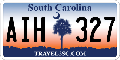 SC license plate AIH327