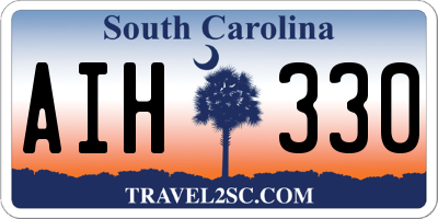 SC license plate AIH330
