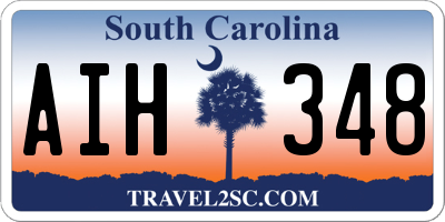 SC license plate AIH348