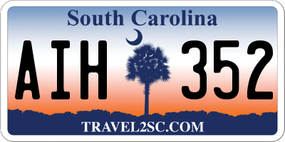 SC license plate AIH352