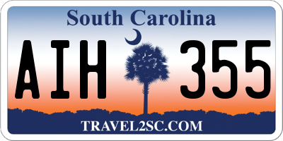 SC license plate AIH355