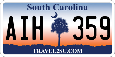 SC license plate AIH359