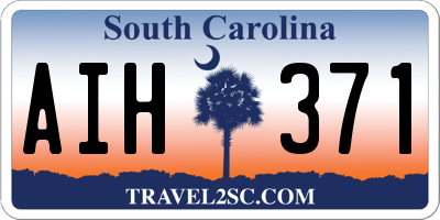 SC license plate AIH371