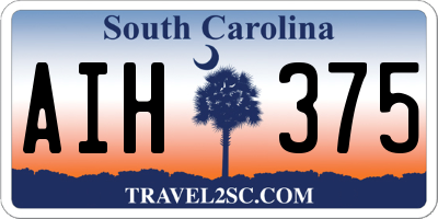 SC license plate AIH375