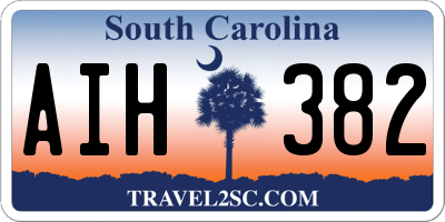 SC license plate AIH382