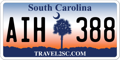 SC license plate AIH388