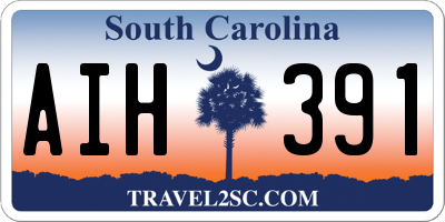 SC license plate AIH391