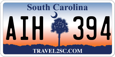 SC license plate AIH394