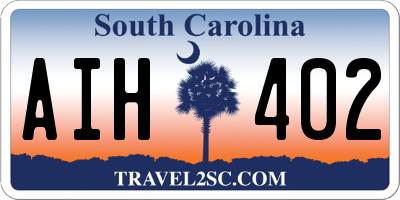 SC license plate AIH402