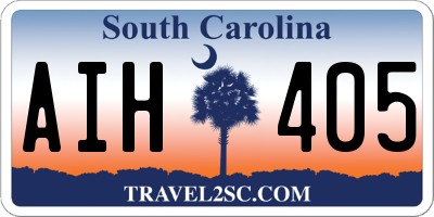 SC license plate AIH405