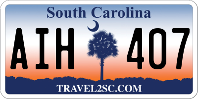 SC license plate AIH407