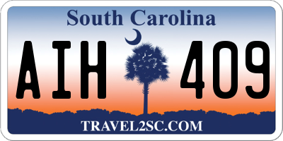 SC license plate AIH409