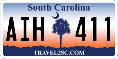 SC license plate AIH411