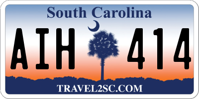 SC license plate AIH414