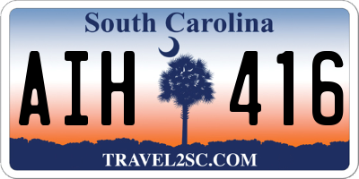 SC license plate AIH416