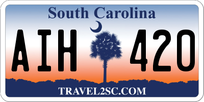 SC license plate AIH420