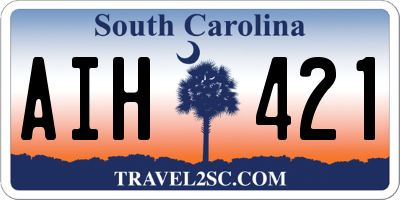 SC license plate AIH421
