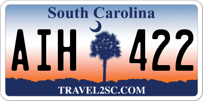 SC license plate AIH422