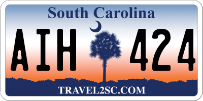 SC license plate AIH424