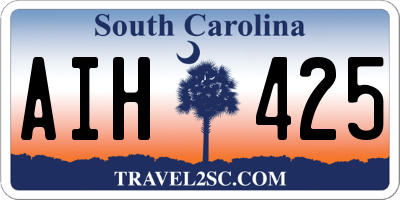 SC license plate AIH425
