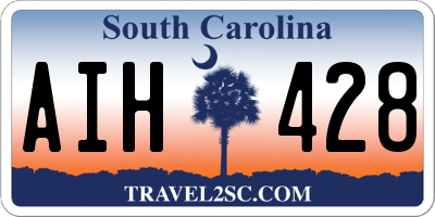 SC license plate AIH428