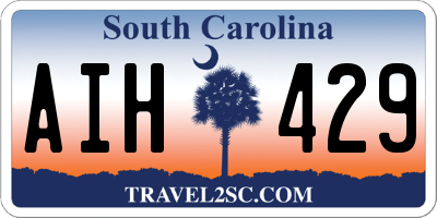 SC license plate AIH429
