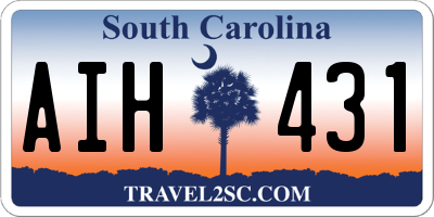 SC license plate AIH431