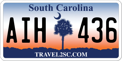 SC license plate AIH436
