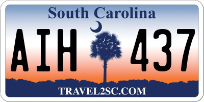 SC license plate AIH437