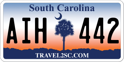 SC license plate AIH442